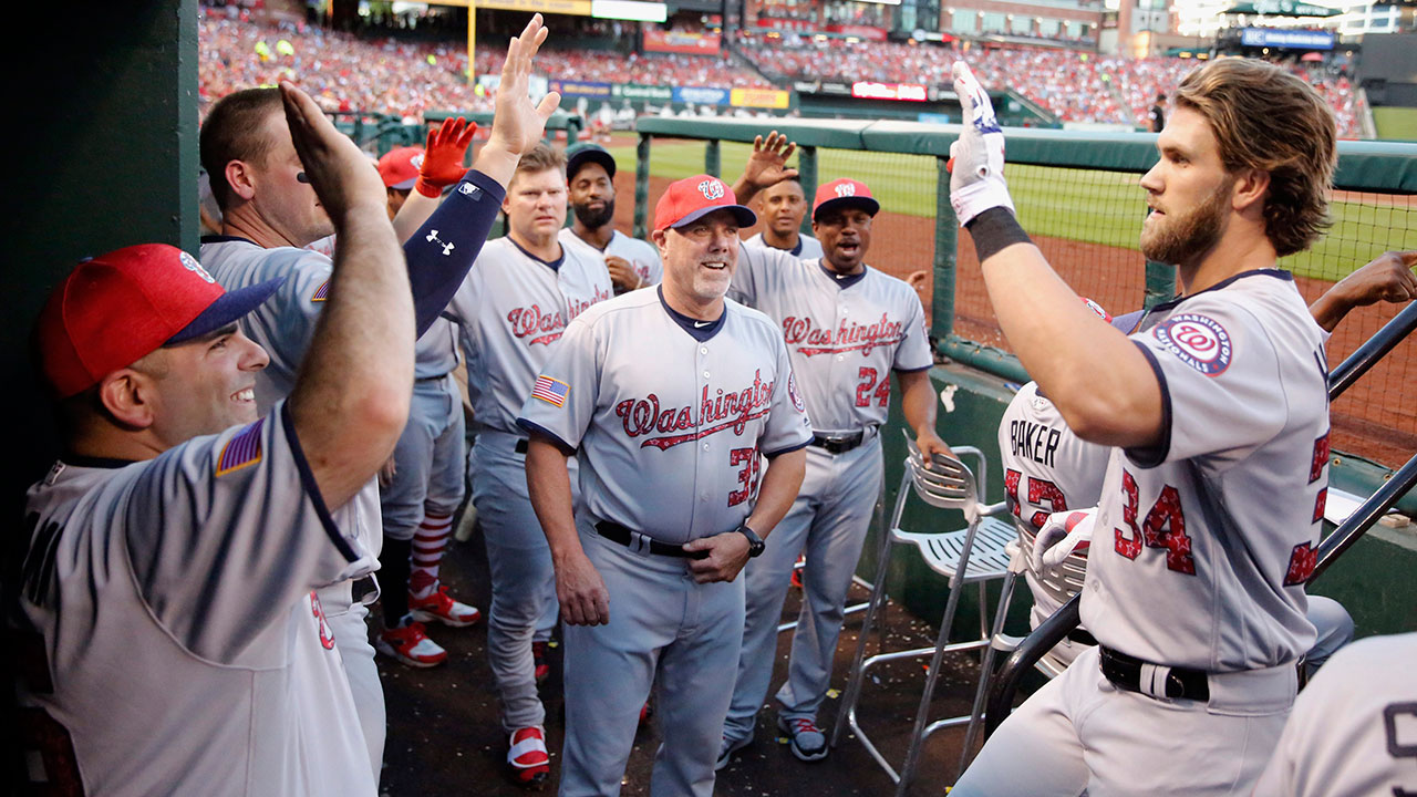 Nationals' Bryce Harper to bat 6th, Max Scherzer to start All-Star