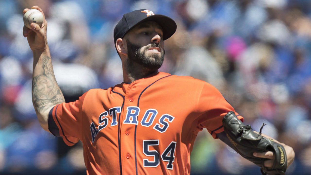 Astros' Mike Fiers suspended 5 games for retaliating vs. Angels