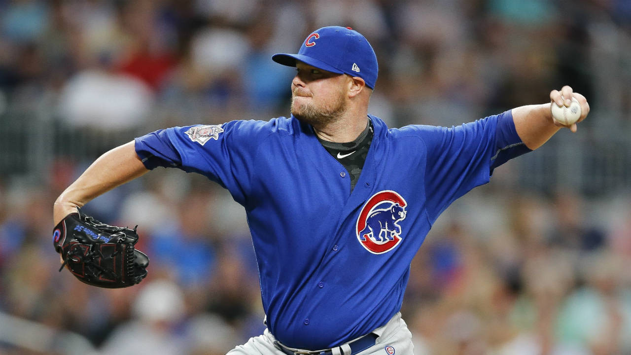 Jon Lester signs with the Chicago Cubs 