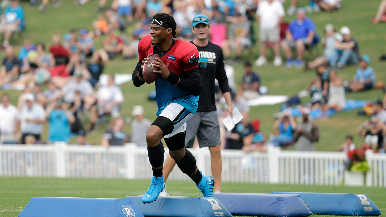 Cam Newton limited in practice; expected to play vs. Saints