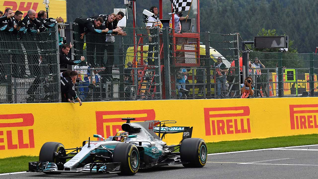 Hamilton Wins Belgian GP To Trim Vettel’s Lead To Seven Points