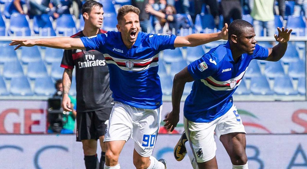 inconsistent milan loses at sampdoria inter lazio win sportsnet ca