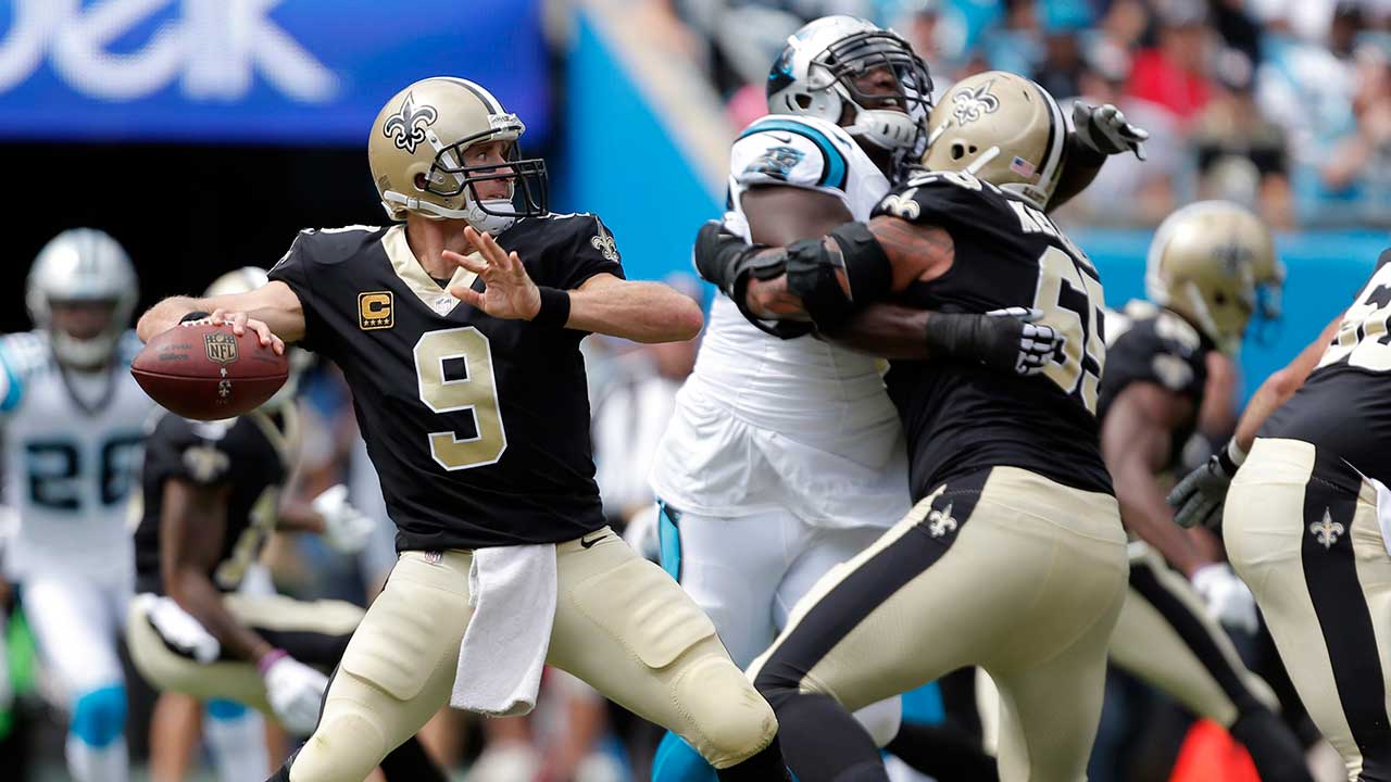 Brees Throws Three TDs in Return; Saints Win