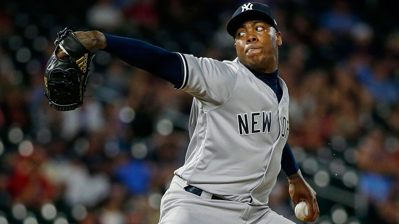 Yankees' Aroldis Chapman says he's responsible for home run by