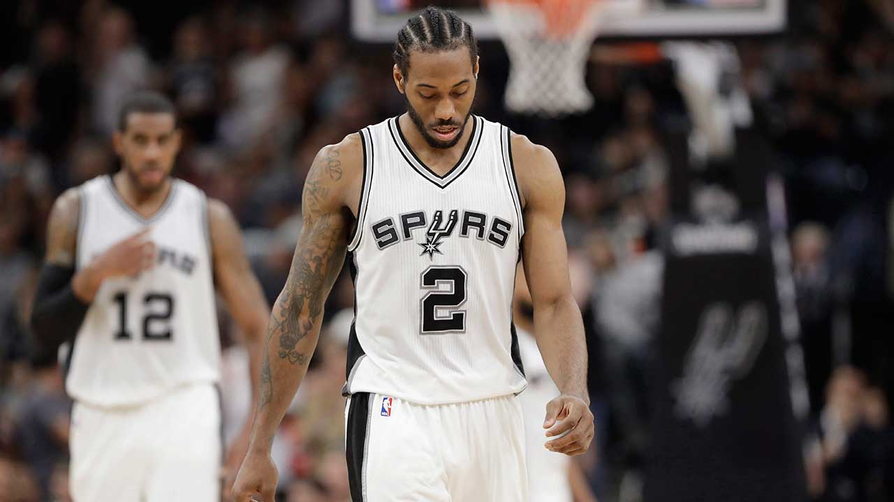 Spurs on hot sale kawhi leonard