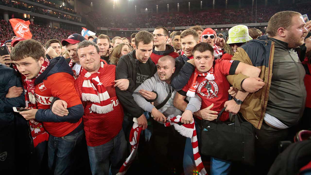 Uefa charge Spartak Moscow after fans make monkey chants during Uefa Youth  League game with Liverpool