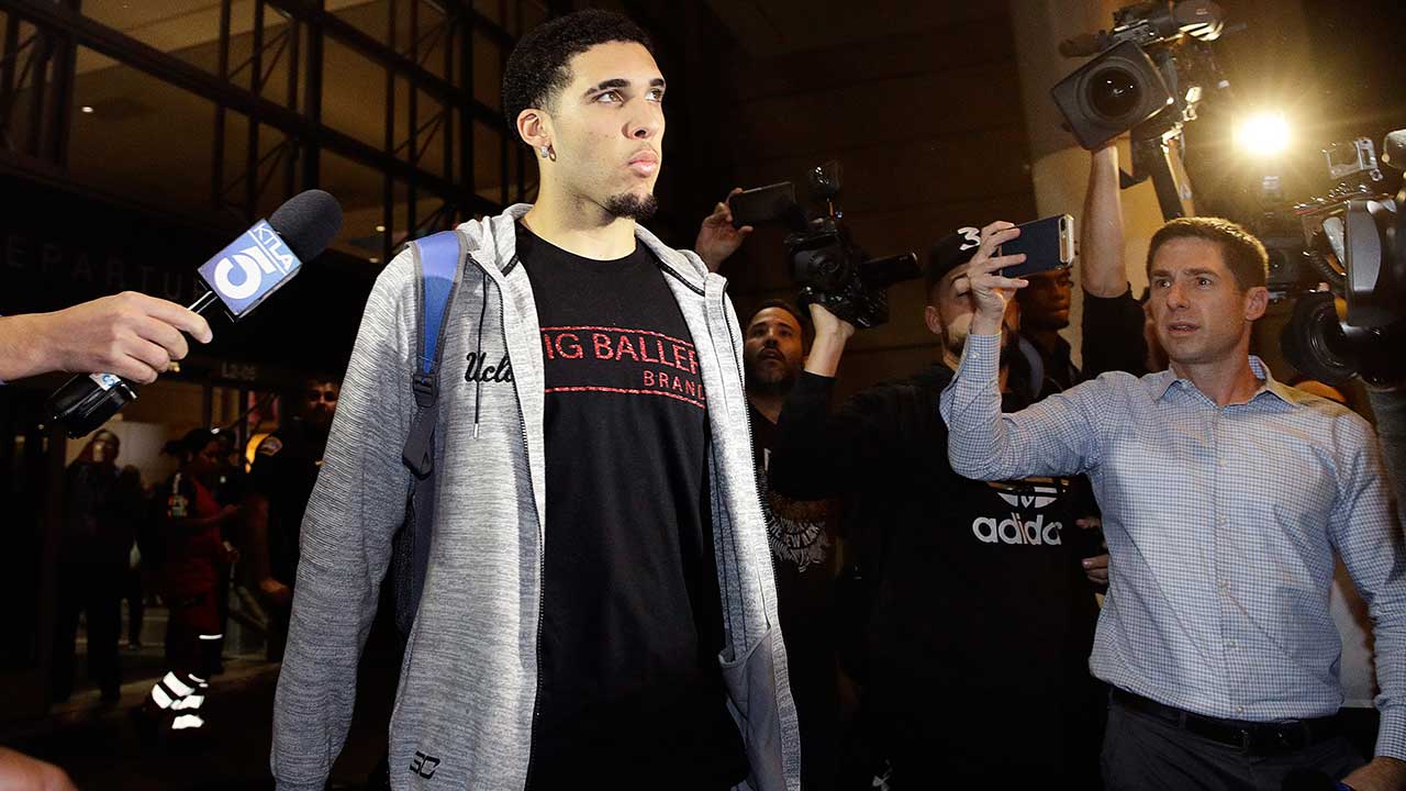 LiAngelo Ball has landed with the Pistons. (Jae C. Hong/AP)