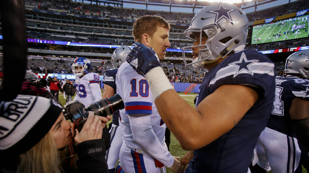 Dallas Cowboys quarterback Dak Prescott throws a pass in the third