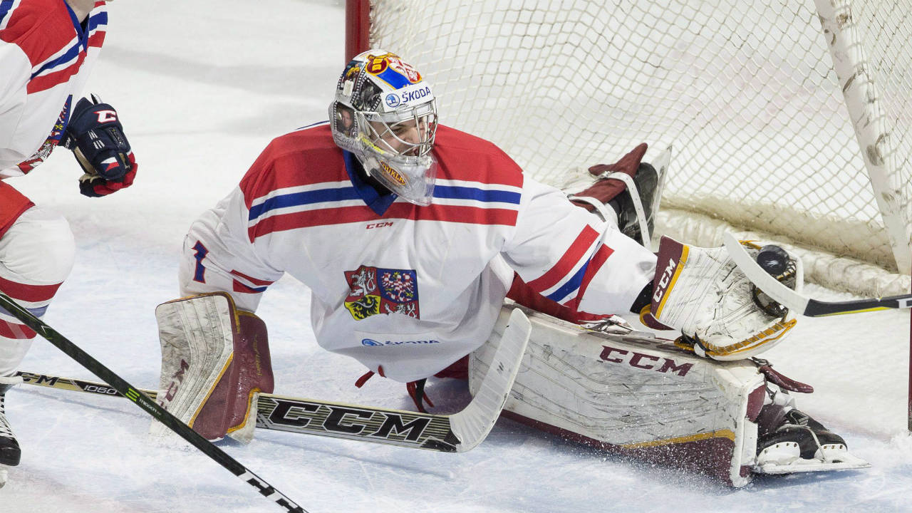 Czech-Republic-goalie-Jakub-Skarek.-(Geoff-Robins/CP)