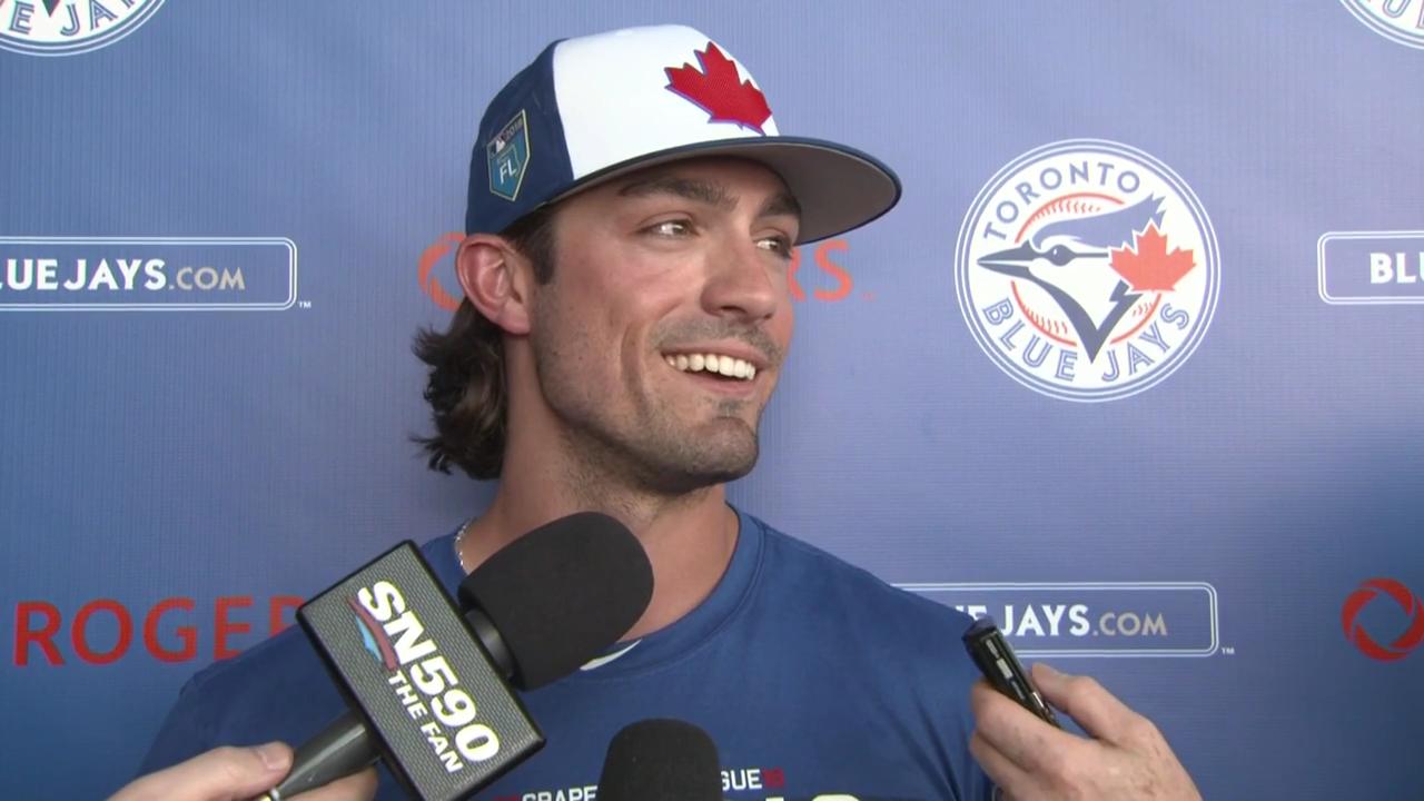 Randal Grichuk already feeling right at home with Blue Jays