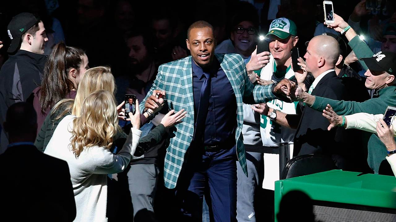 Paul Pierce joins Boston Celtics legends as team retires his No. 34