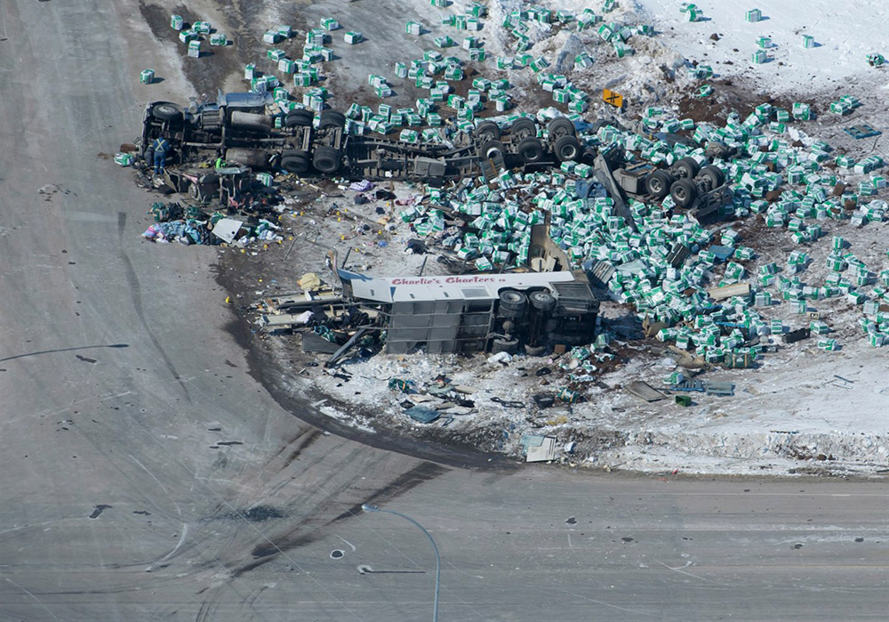 On the ground in Humboldt after the Broncos tragedy