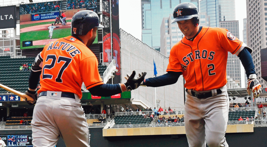 Astros' Jose Altuve gets jersey ripped off after game-winning