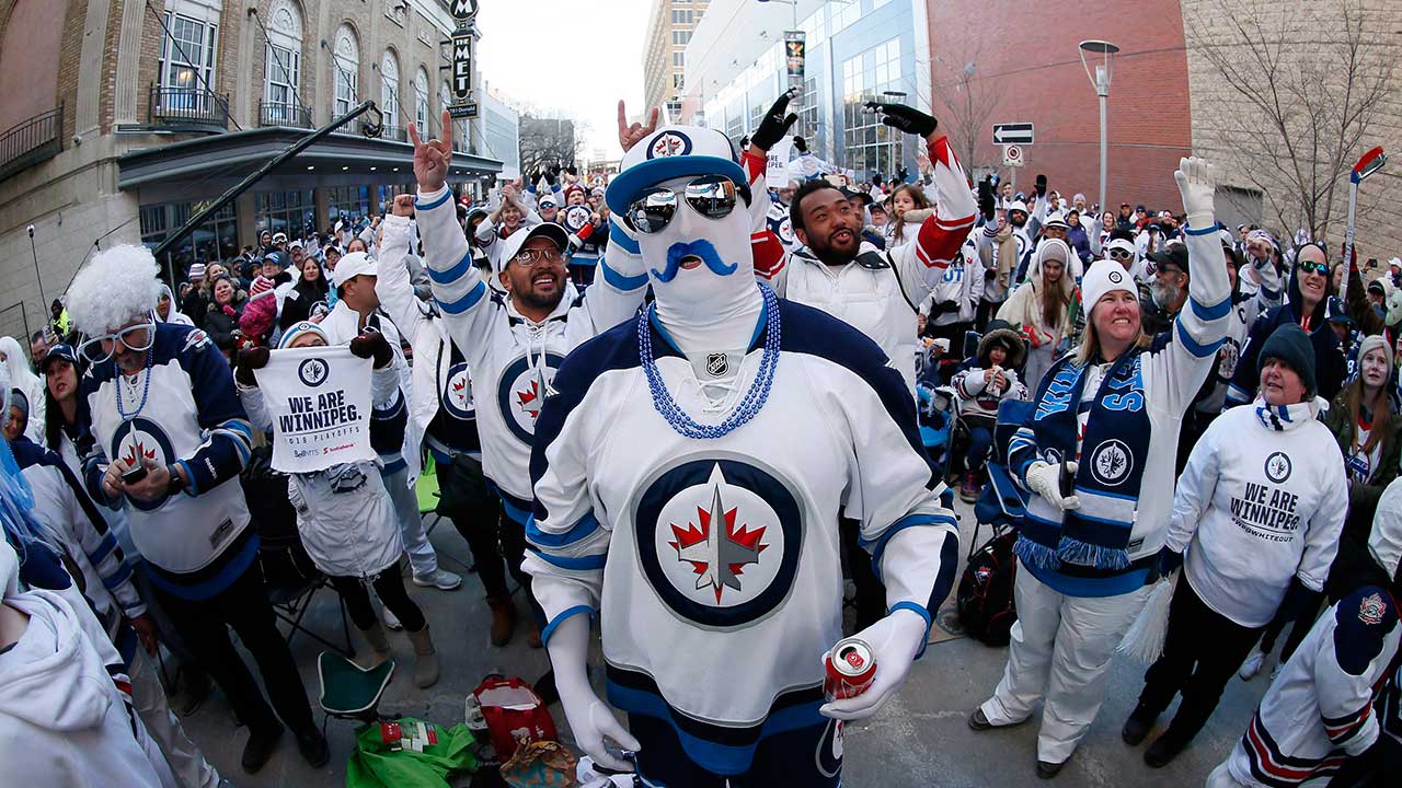 Whiteout takes over Winnipeg for playoff opener