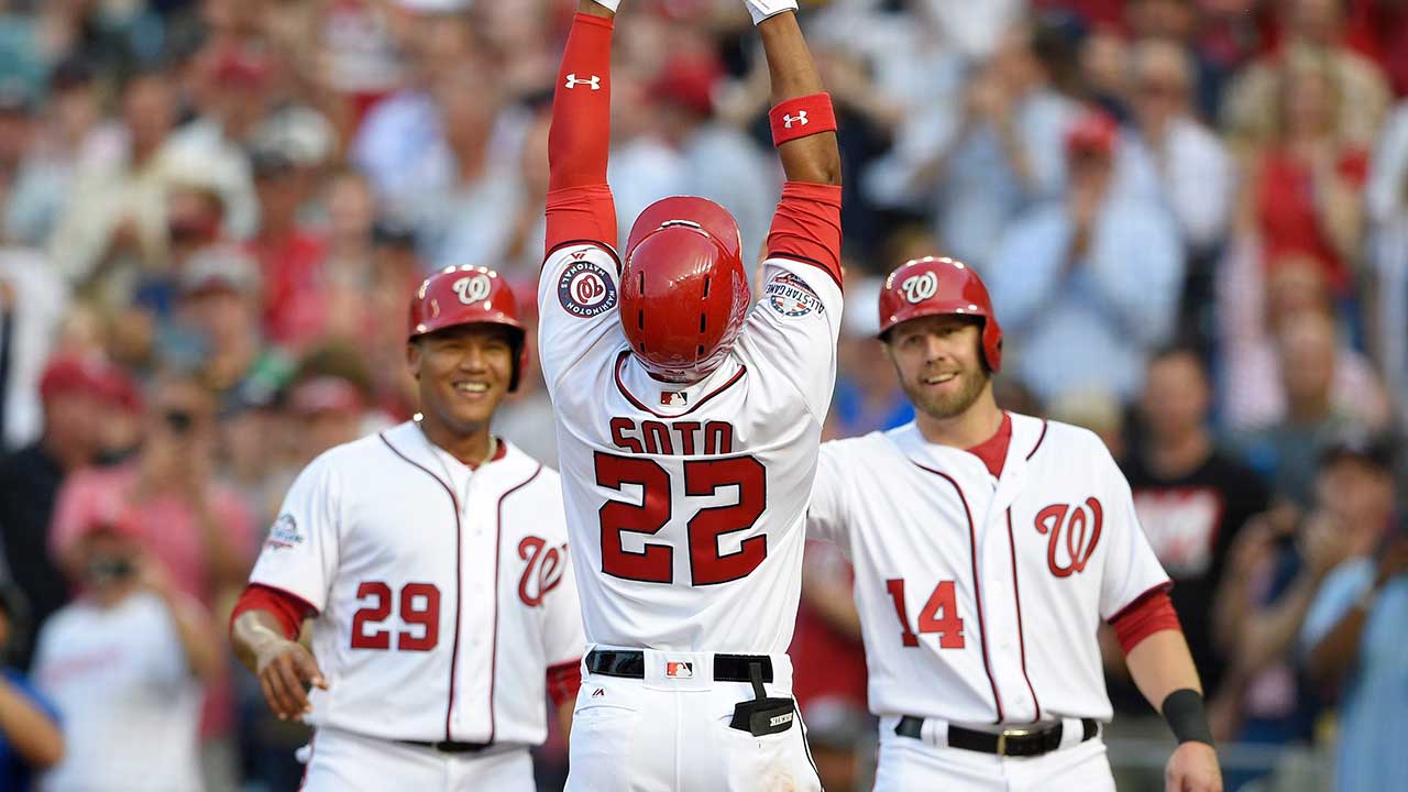 Juan Soto, Bryce Harper homer as Nationals crush Padres