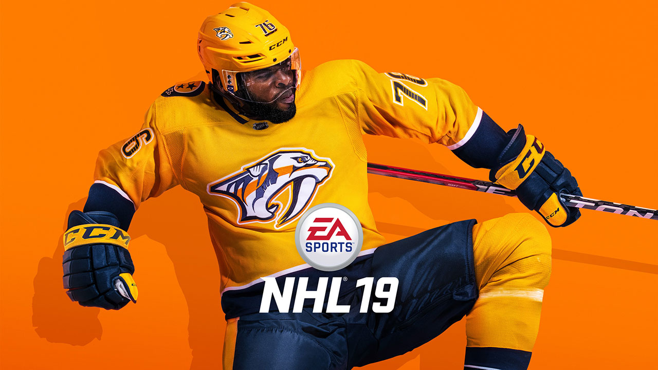 cover athlete for 'NHL 19' video game 