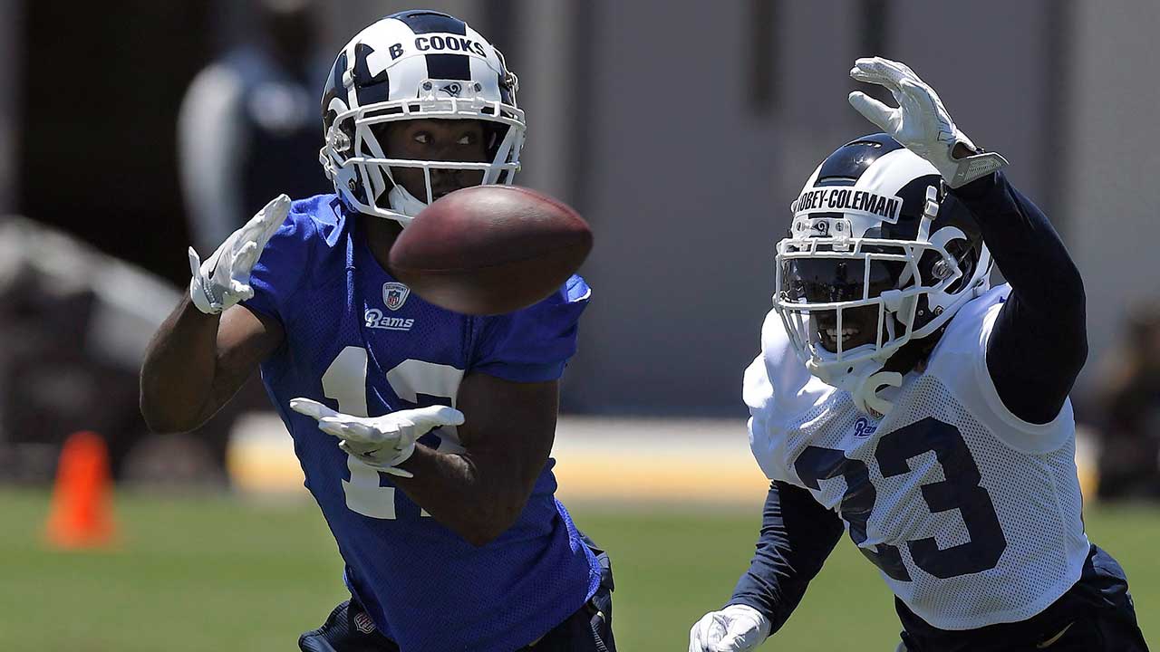  Brandin Cooks Los Angeles Rams #12 Blue Youth 8-20