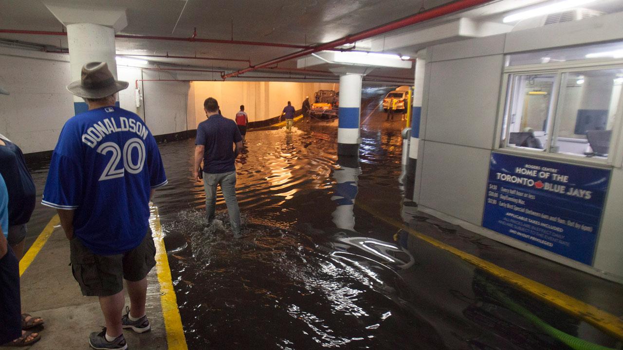 Rogers Centre flooded after urinal ripped from wall at Friday's Blue Jays  game