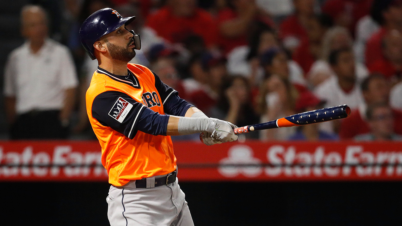 Gonzalez hits grand slam to power Astros past Angels