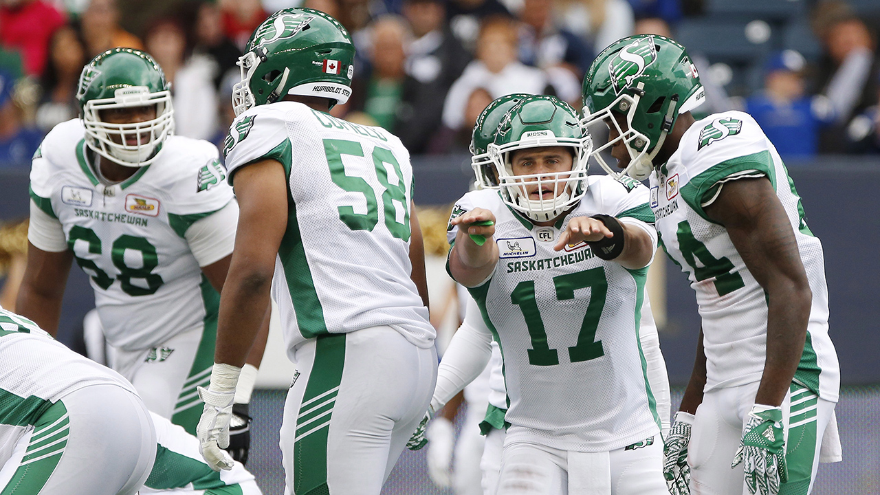 CFL playoffs: Bombers beat Roughriders on pass off goal post - Sports  Illustrated