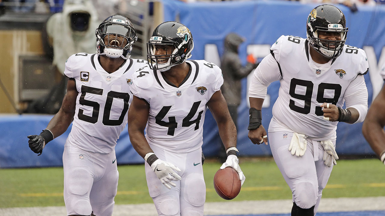 Jacksonville Jaguars linebacker Myles Jack during the second half