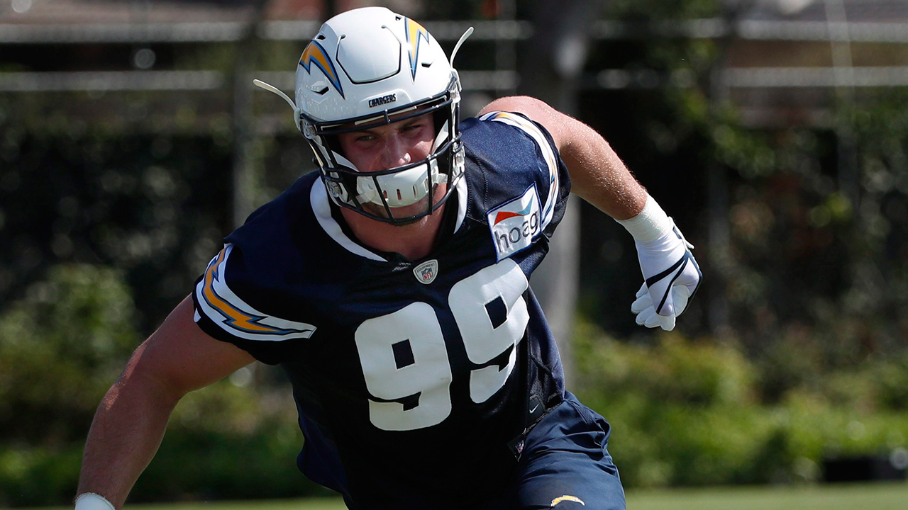 Bosa hits the field for first practice with Chargers