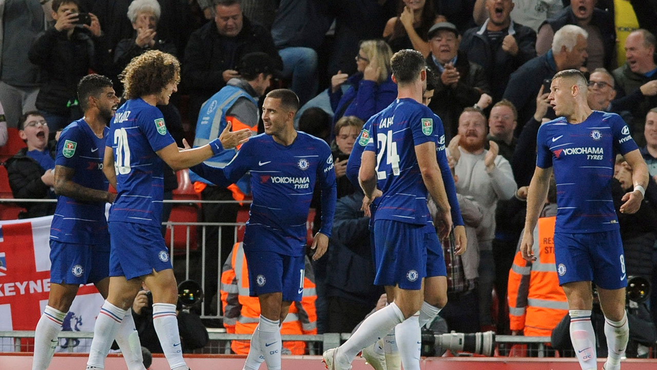 League Cup: Hazard’s brilliance seals Chelsea win at Liverpool