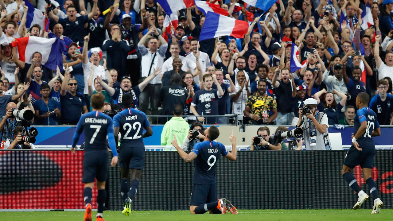 Giroud’s stunning strike gives France 1st Nations League win