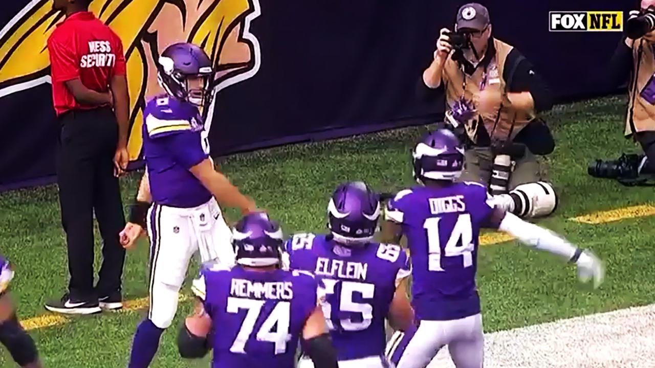 Vikings Kirk Cousins shows off unique celebration in endzone