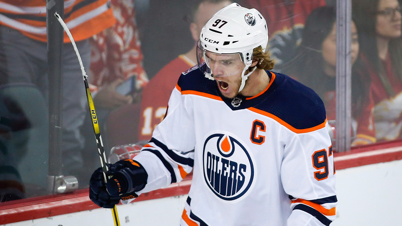 Connor McDavid scores 100th goal of NHL 