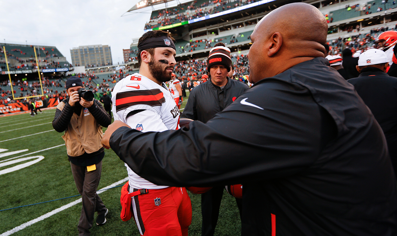 Baker Mayfield denies making remark about the Cleveland Browns