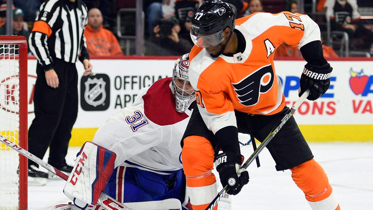 Flyers' Wayne Simmonds scores late as Oilers continue slump