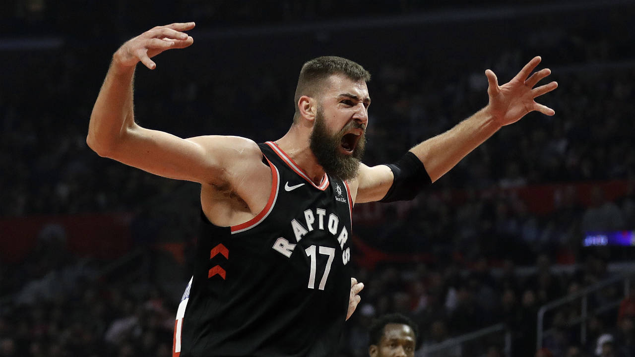 Jonas Valanciunas of Toronto Raptors has broken bone in non