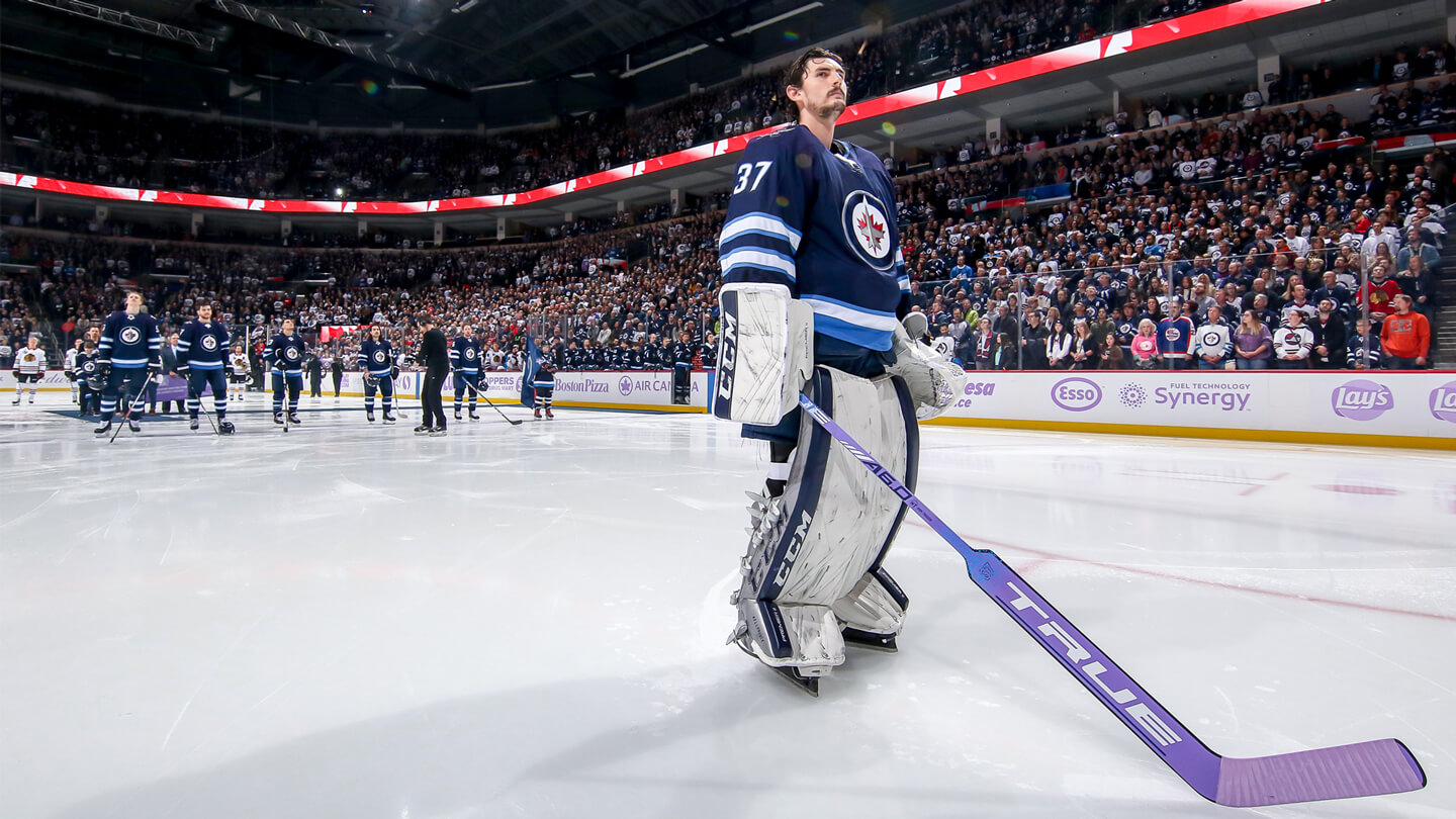 Why Connor Hellebuyck is used to 