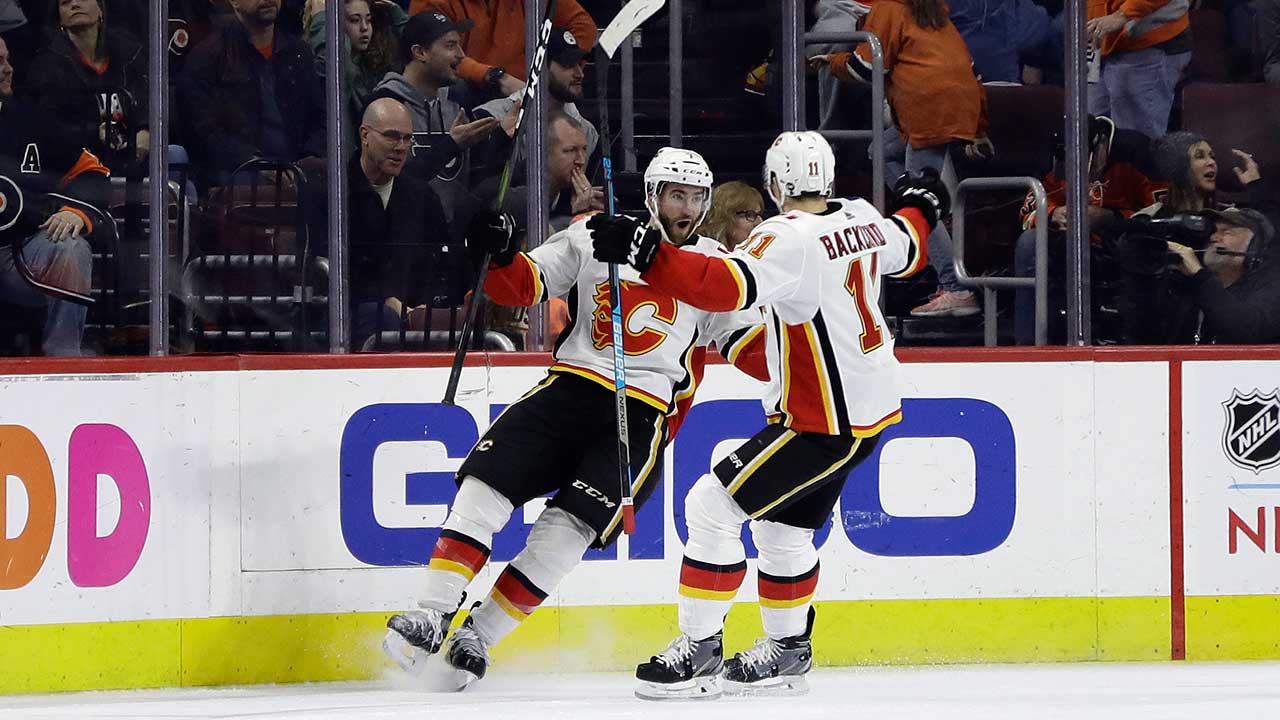 T.J. Brodie's overtime goal leads Flames past Flye