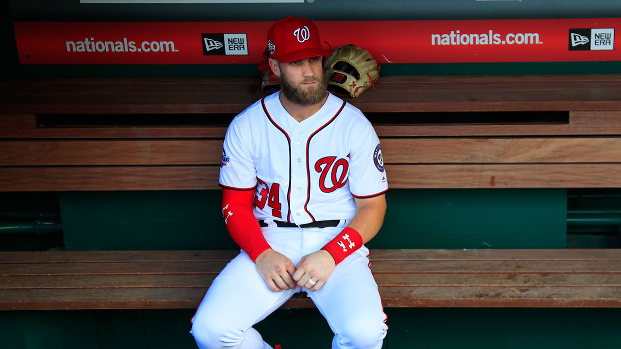 Bryce Harper in Clearwater as MLB and players' union continue to
