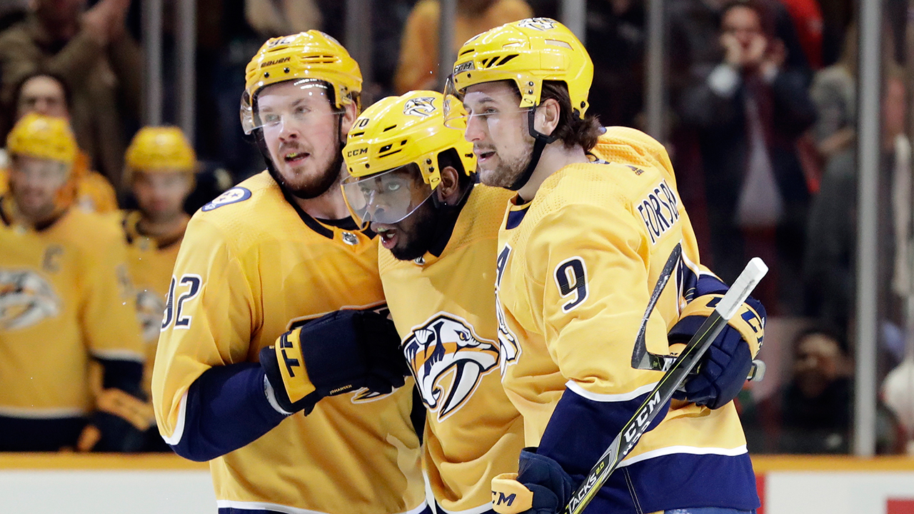 Subban records 1st multi-goal game with Predators