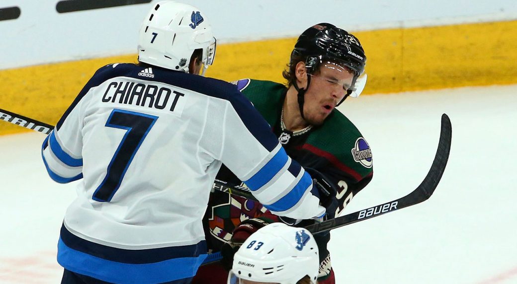 Jets Chiarot Fined For Cross Checking Coyotes Cousins Sportsnet Ca