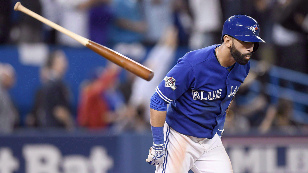 No bat flip this time from Jose Bautista as Blue Jays romp to 10-1
