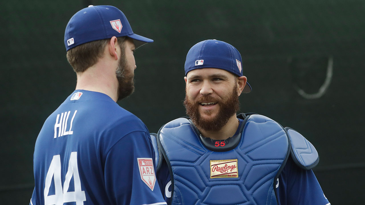 Russell Martin reunited with Dodgers, connecting with new teammates