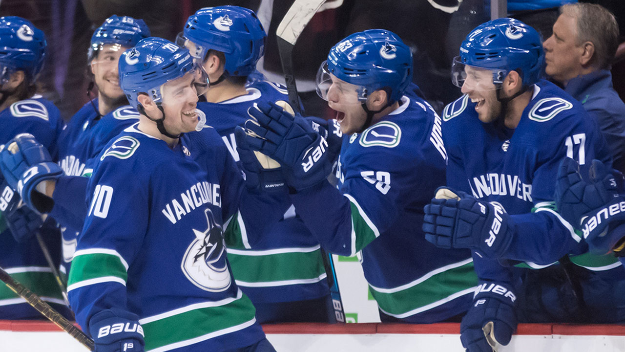 Comeback Kids. Vancouver Scores 3 In The Third For Big Victory Over The Sharks