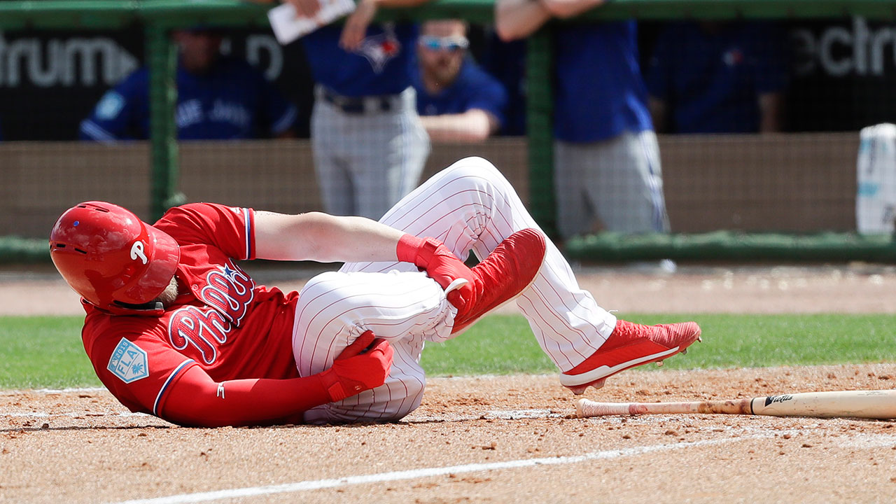 Blue Jays welcome Bryce Harper to Phillies with 4-man outfield