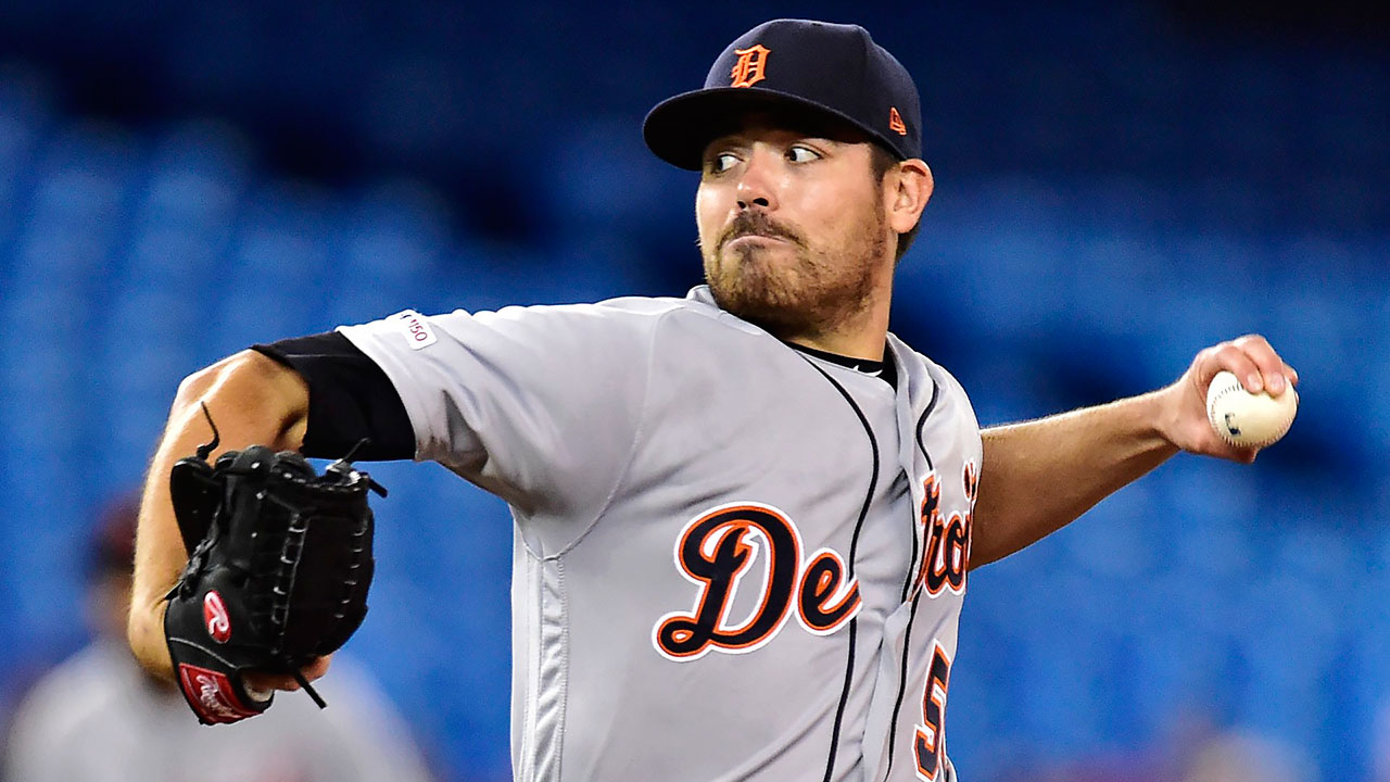 MLB-Tigers-Moore-pitches-against-Blue-Jays