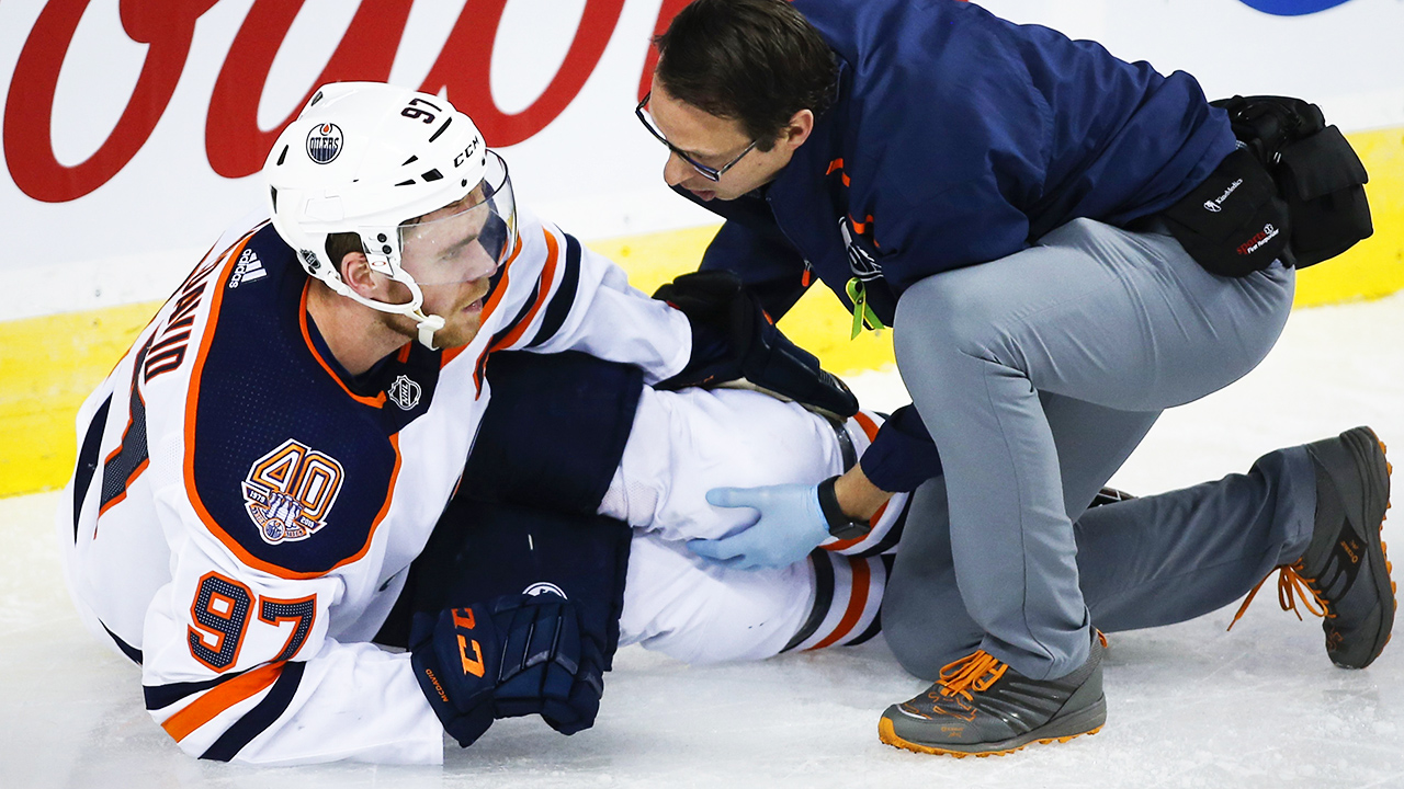 Connor-McDavid;-Edmonton-Oilers;-leg-injury