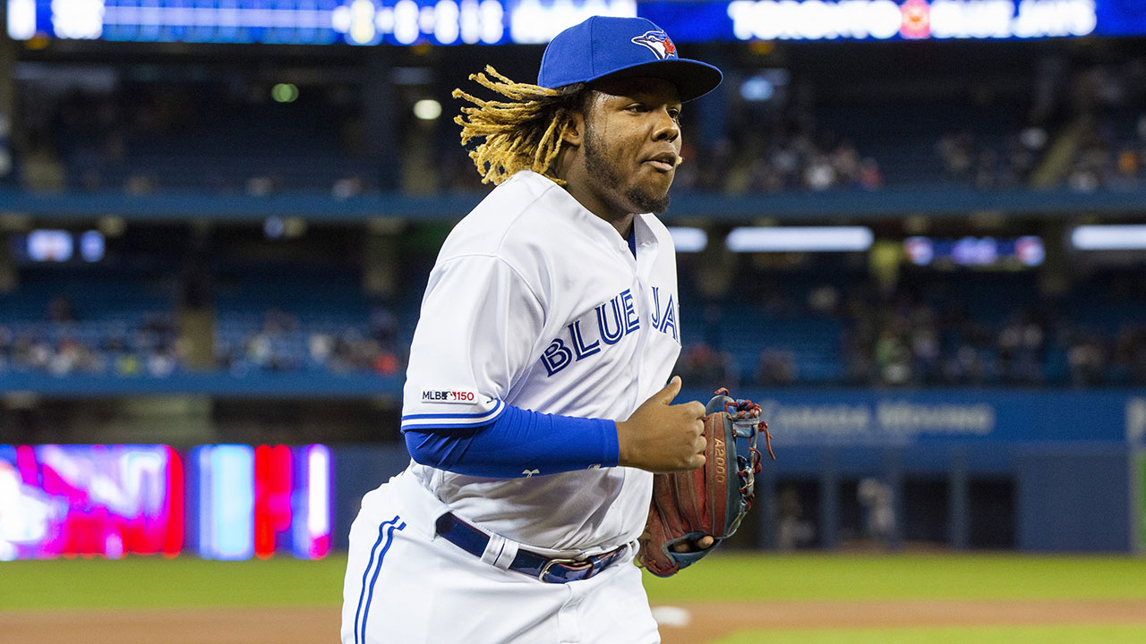 Vlad Guerrero Jr. wears father's Expos jersey to debut