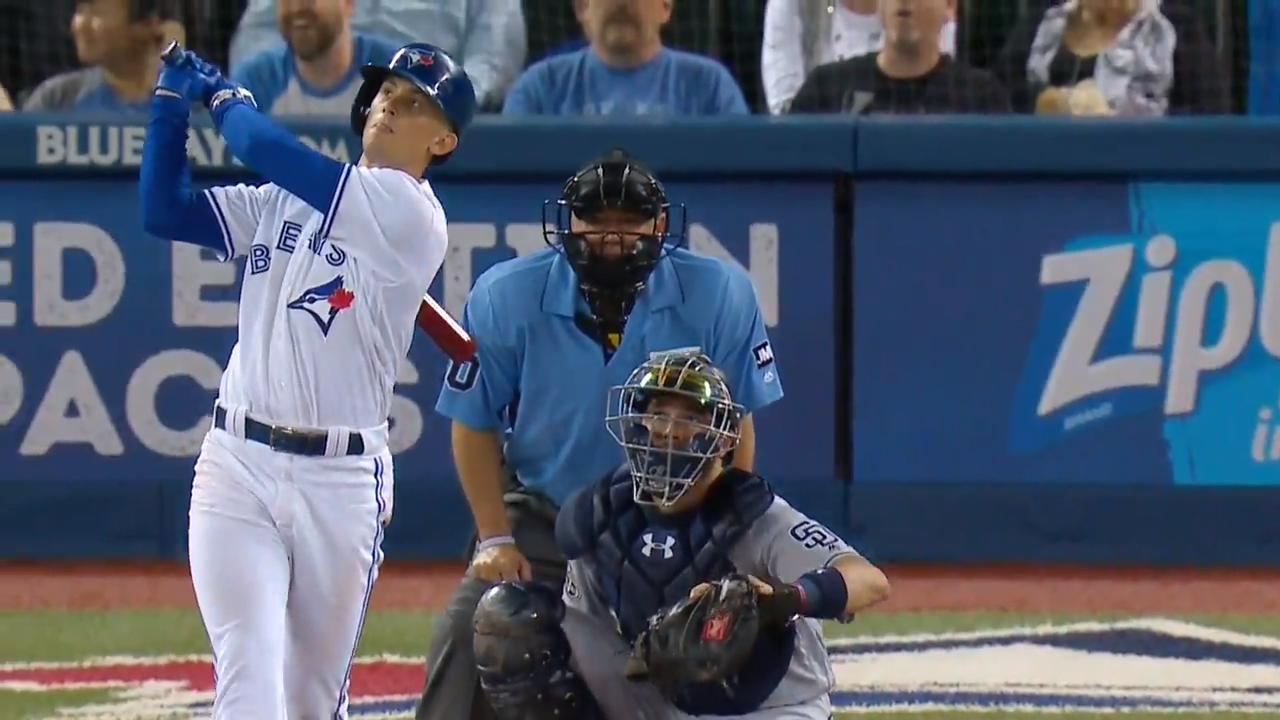 Cavan Biggio records first MLB home run with towering shot ...