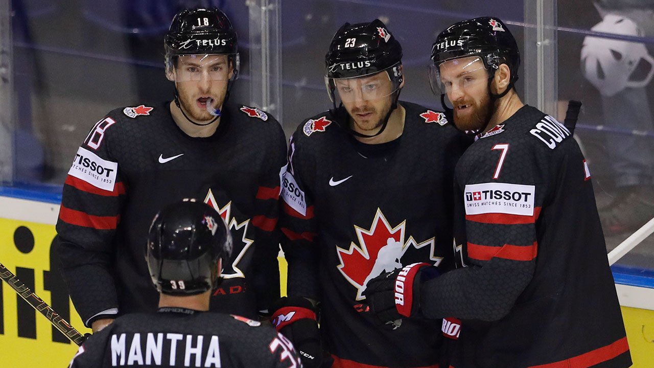 Hockey-Canada-Reinhart-celebrates-goal-against-Denmark