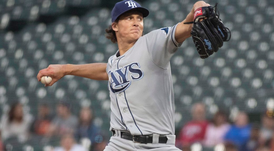 Report Rays' Tyler Glasnow out 46 weeks with right forearm strain