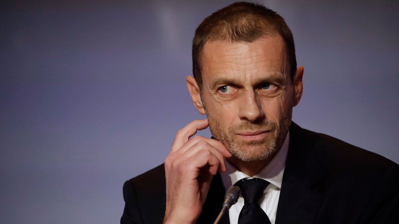 UEFA president Aleksander Ceferin. (Alessandra Tarantino/AP)