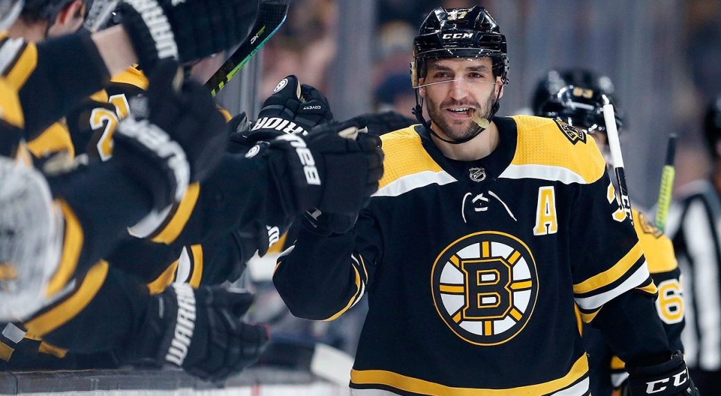 As he enters his 18th NHL season, Bruins captain Patrice Bergeron